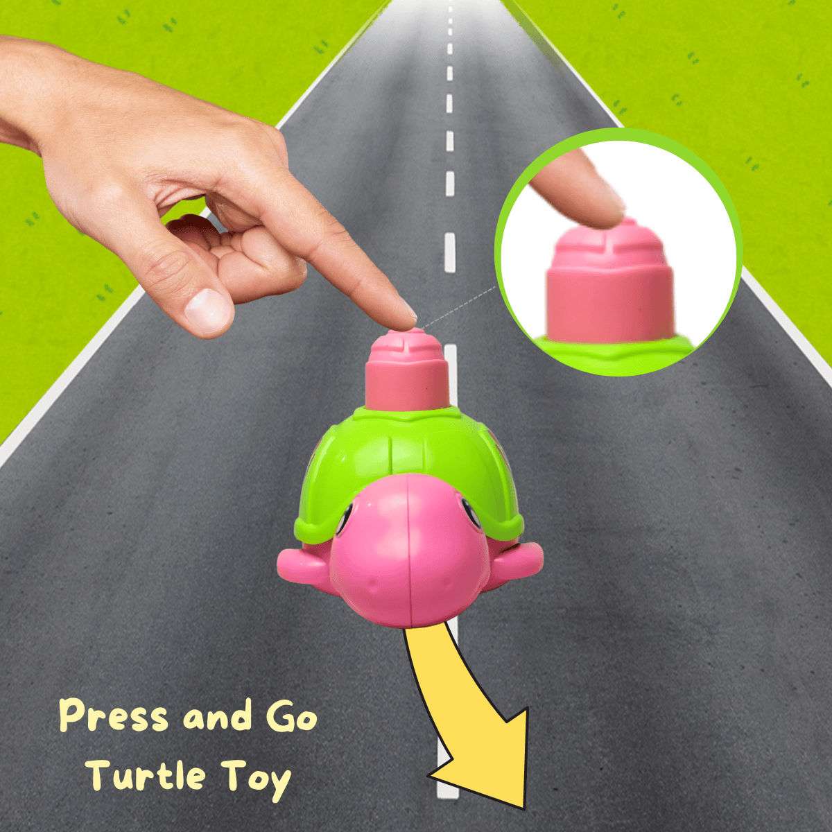 Toytales Push N Go Turtle