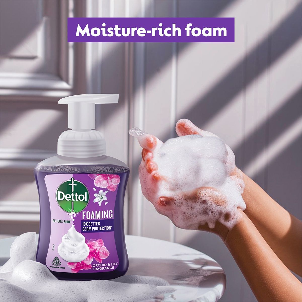 Dettol Orchid and Lily Fragrance Foaming Handwash