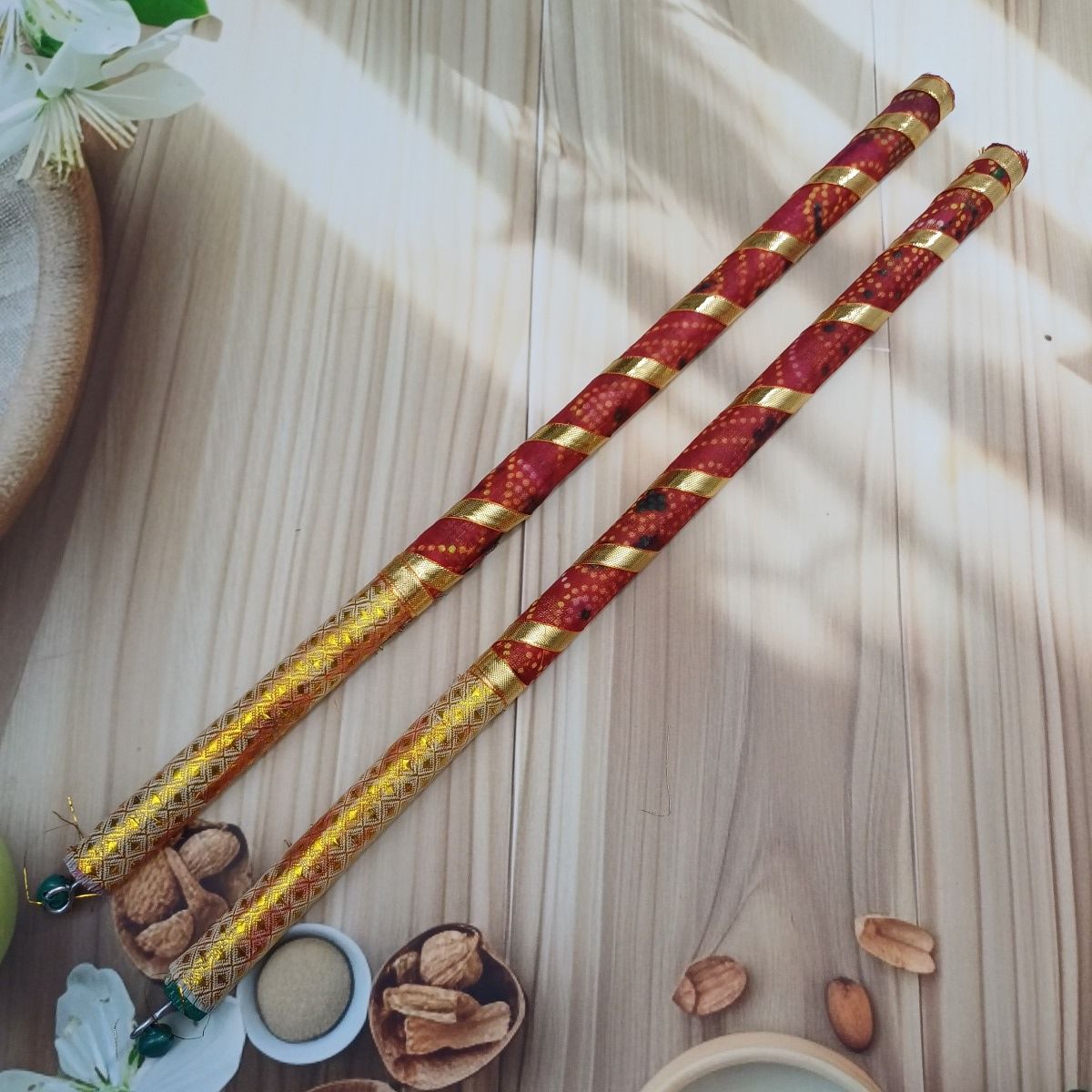 Gullak Dandiya - Gold Leheriya | Assorted