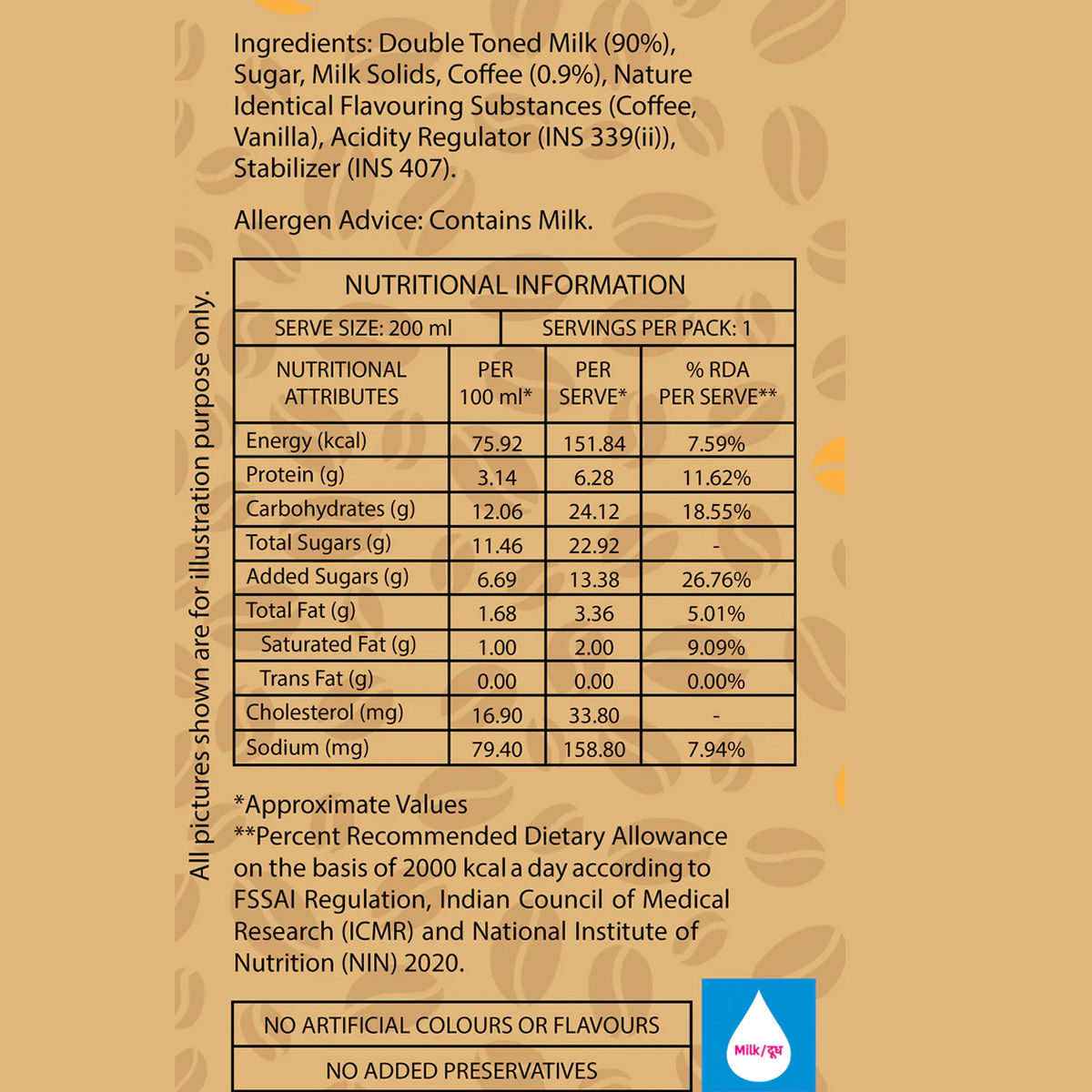 Cravova Frappe Cold Coffee 200 ml Combo