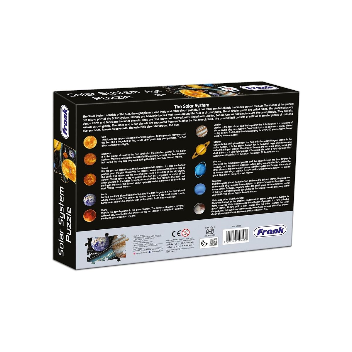 Frank Solar System Puzzle - 108 Pieces Jigsaw Puzzle