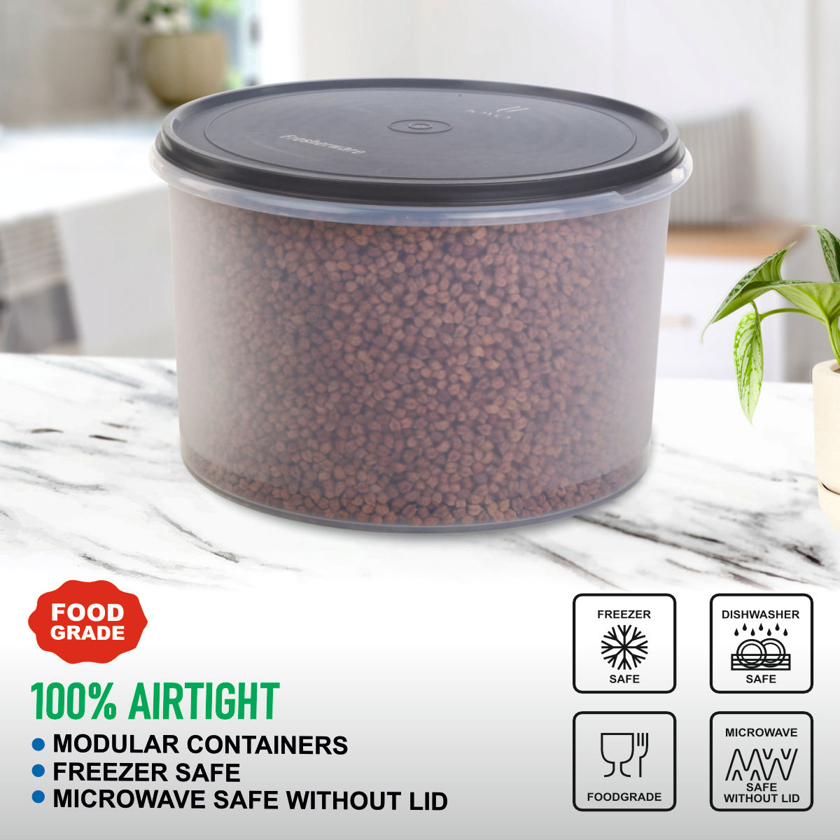 Joyo Fresherware Container Round 1000 (1 Piece) 10 L