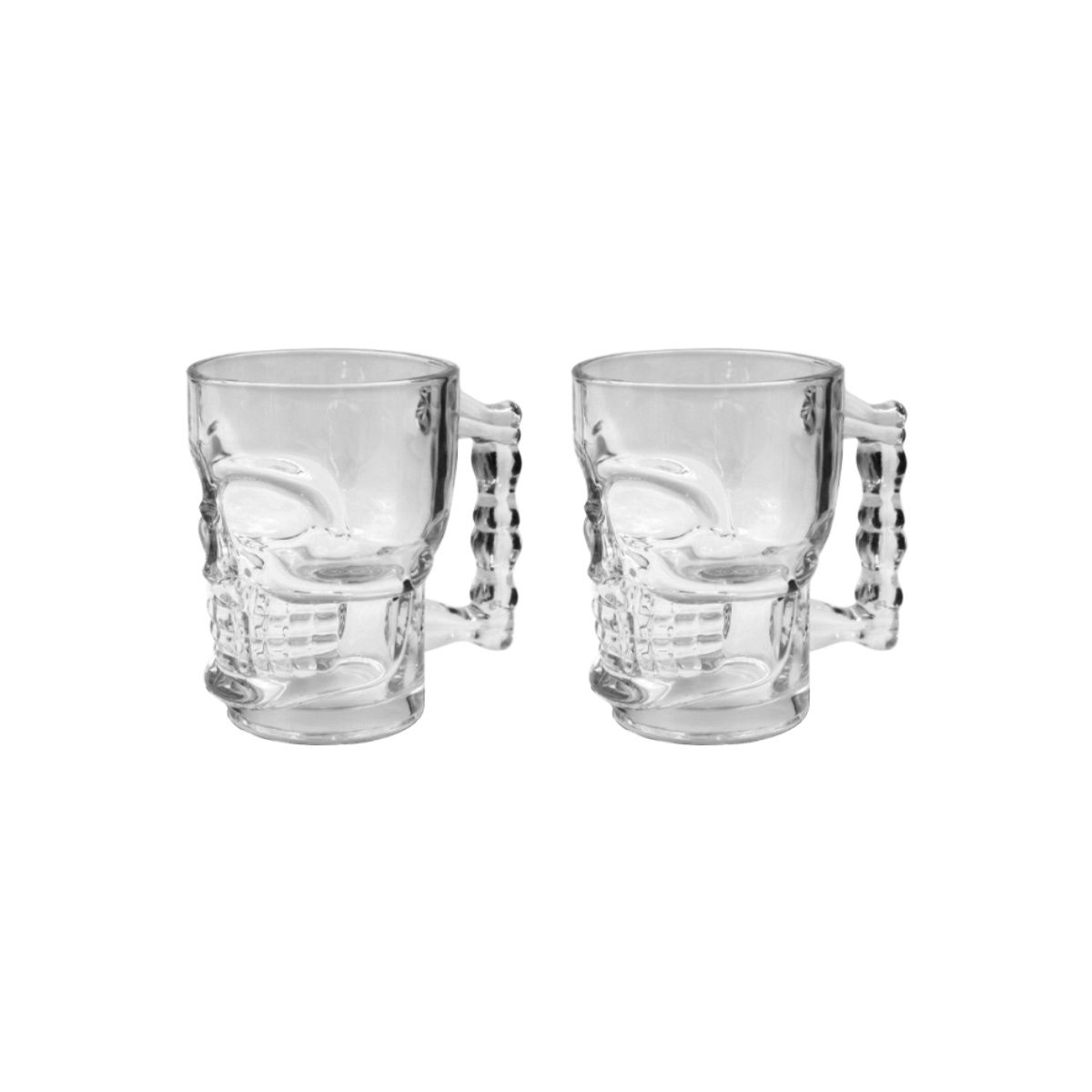 Sanjeev Kapoor Skull Head Beer Mug 500 ml | Set of 2 Piece