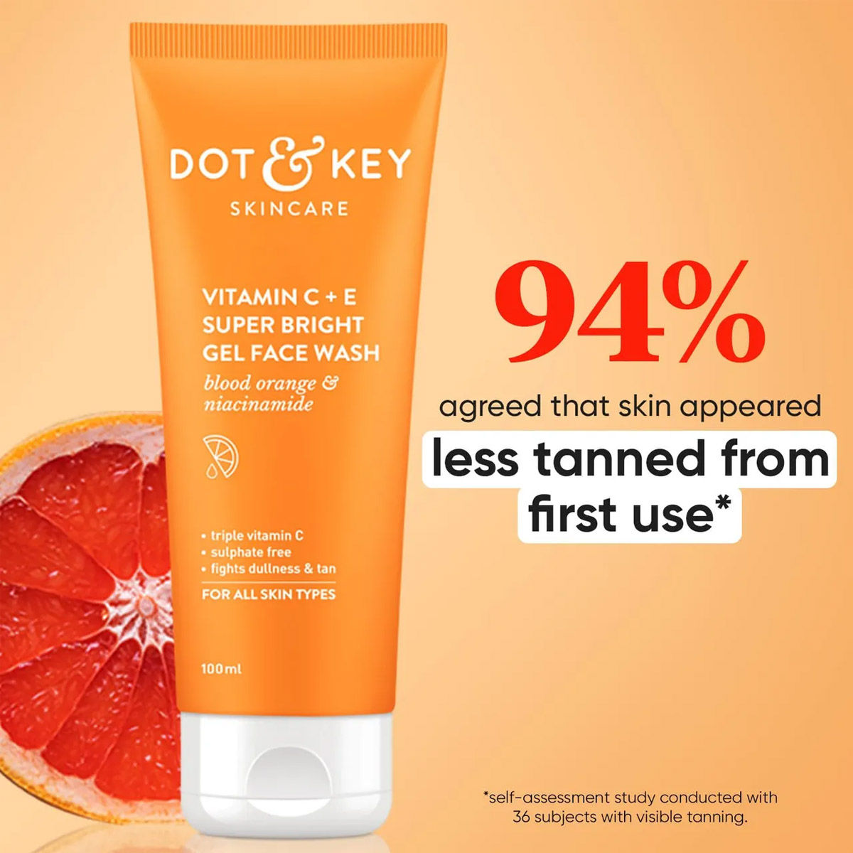 Dot & Key Vitamin C + E Super Bright Gel Face Wash 100 ml Combo