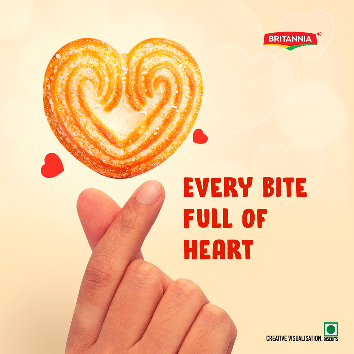 Britannia Little Hearts Classic Crunch Biscuits