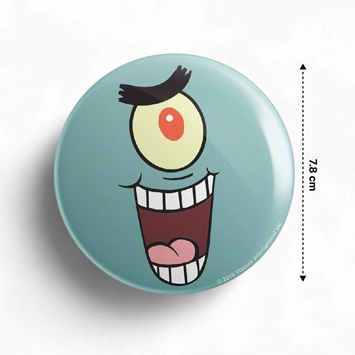 House Of Festivals Plankton- Face - Spongebob Squarepants Official Badge