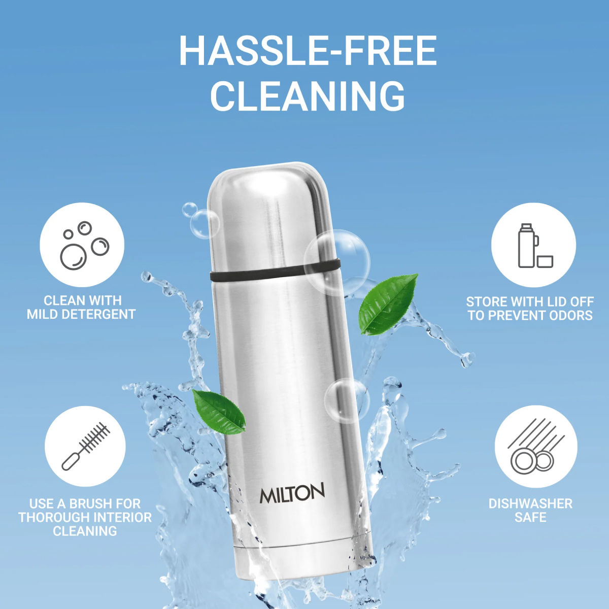Milton Flip Lid Thermosteel Water Bottle - 1 L