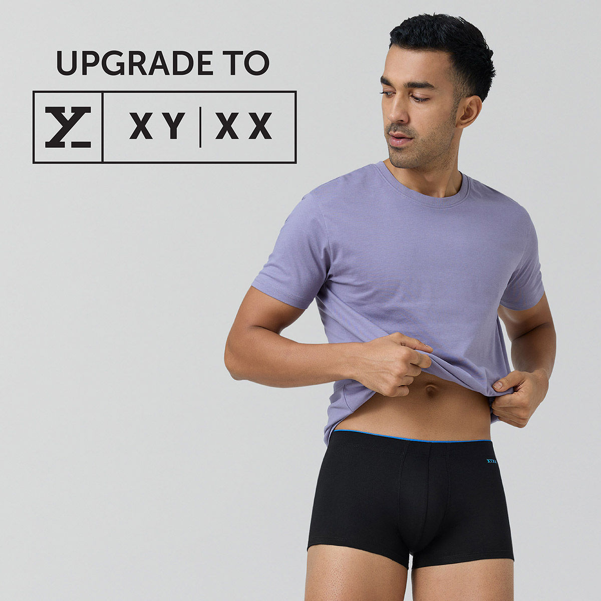 XYXX Uno IntelliSoft Micro Modal Solid Trunk | Men's Innerwear | Pack of 1 | Black- M