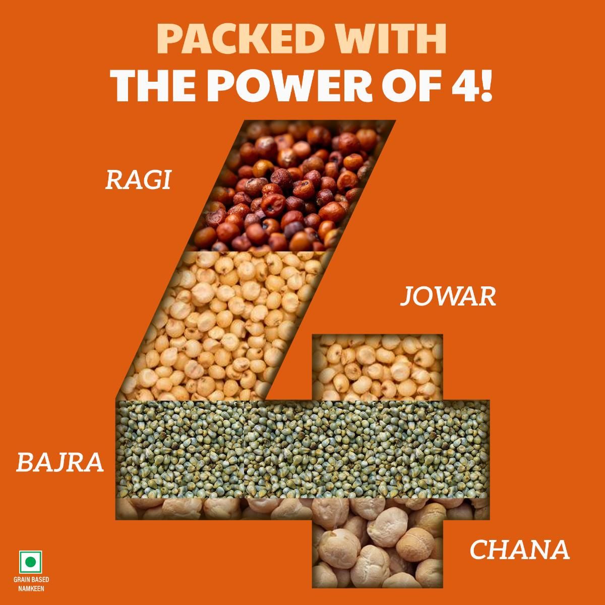 Right Shift ROASTED Khatta meetha Millets Channa Mixture | 70% Less Sat Fat