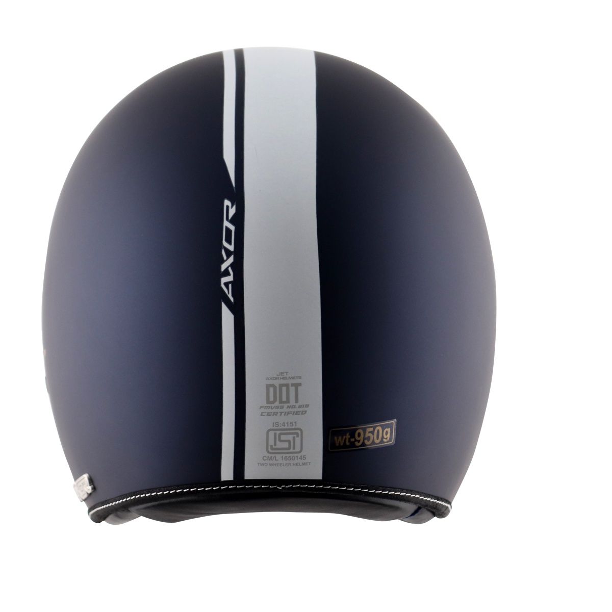 Axor Retro Jet Euro Globe Isi Ece And Dot Certified Open Face Helmet - Dull Royal Blue Helmet - XL