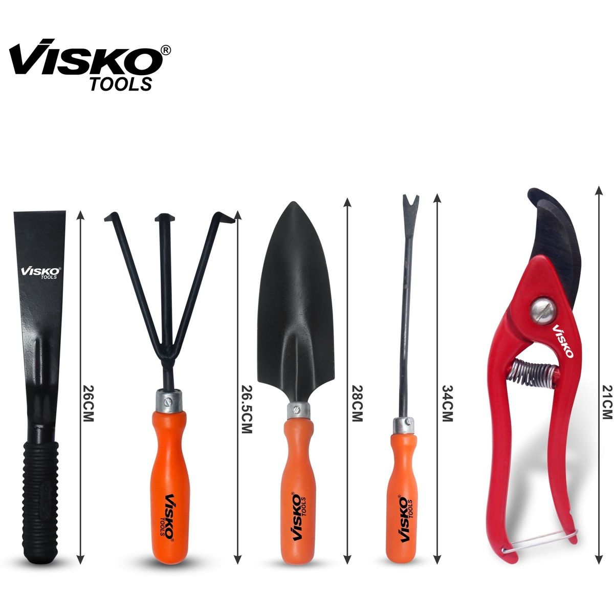 Visko 659 Garden Tools Set With 5 Pieces Garden Tool Kit