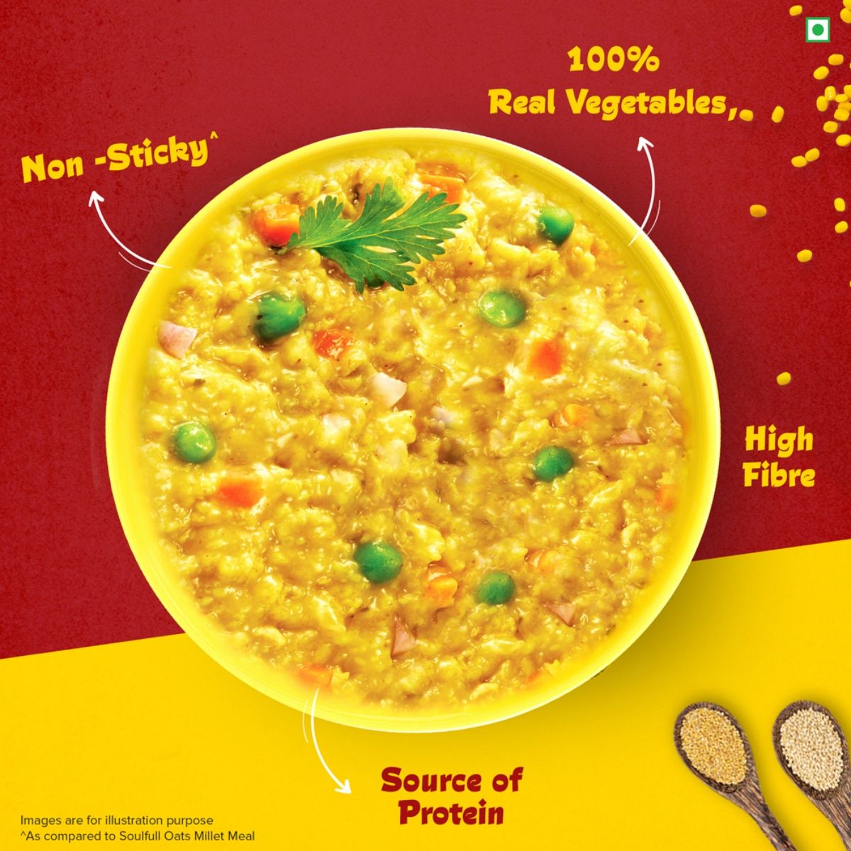 Tata Soulfull Masala Oats+ With Millets Mast Masala With Dal Shakti, 25% Millets, Non-Sticky Oats