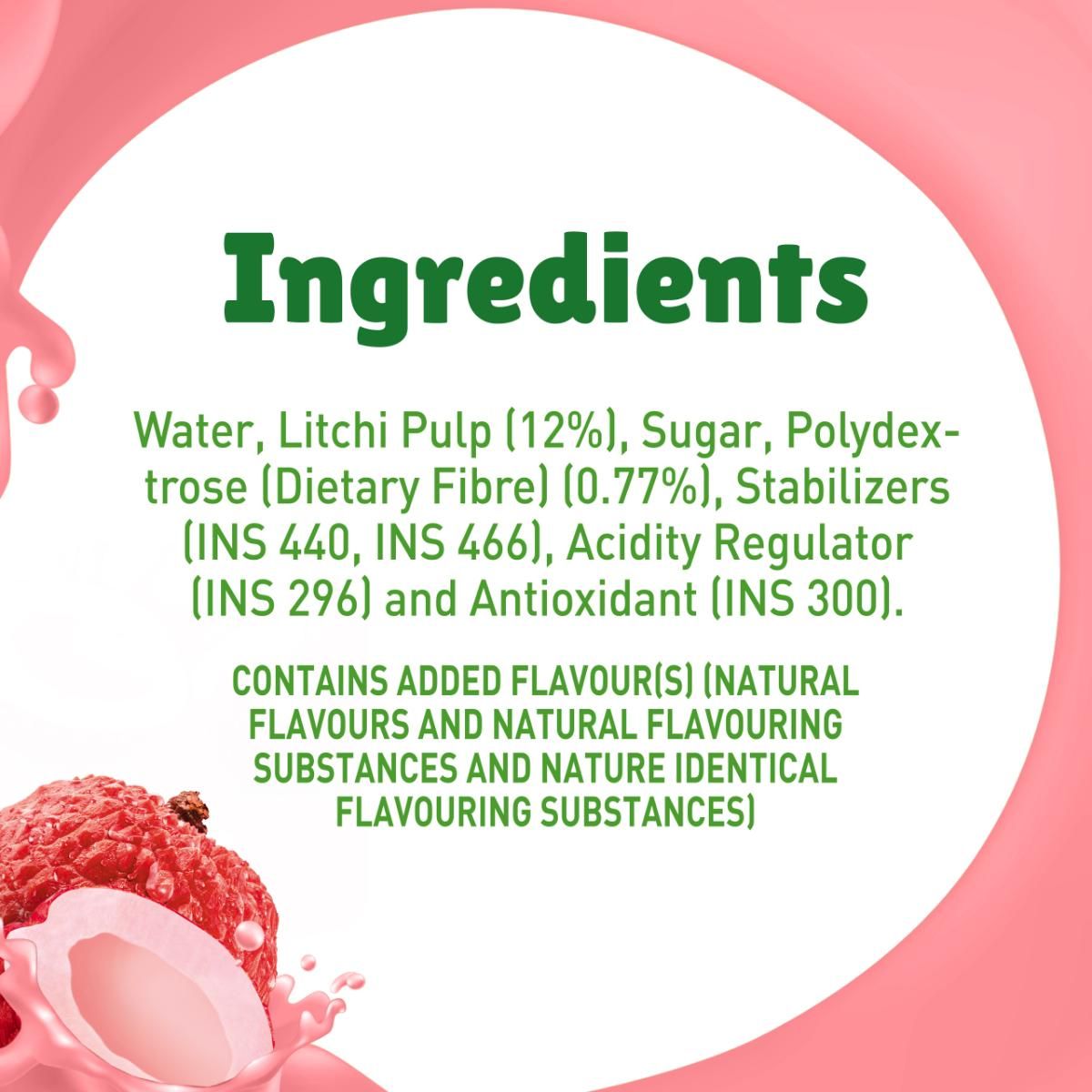 B Natural Litchi Juice Tetrapack 1 l Combo