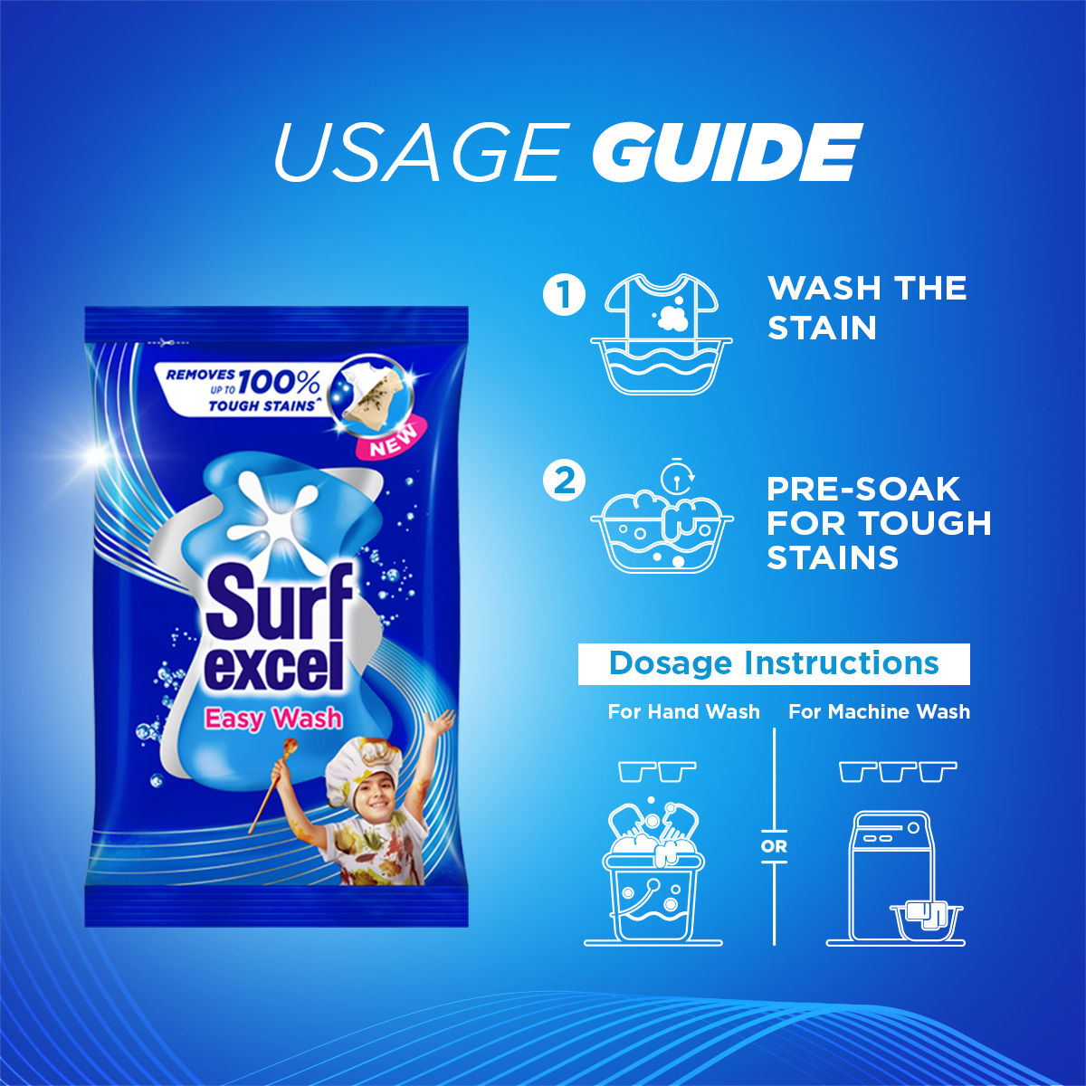 Surf Excel Easy Wash Detergent Powder
