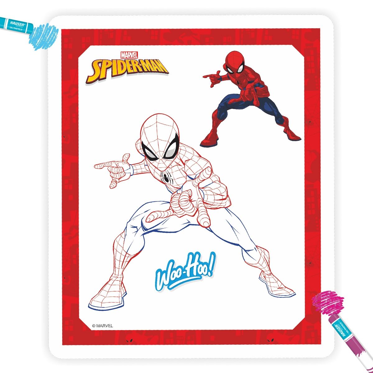 Itoys Colouring Frame-spiderman (Colour May Vary)