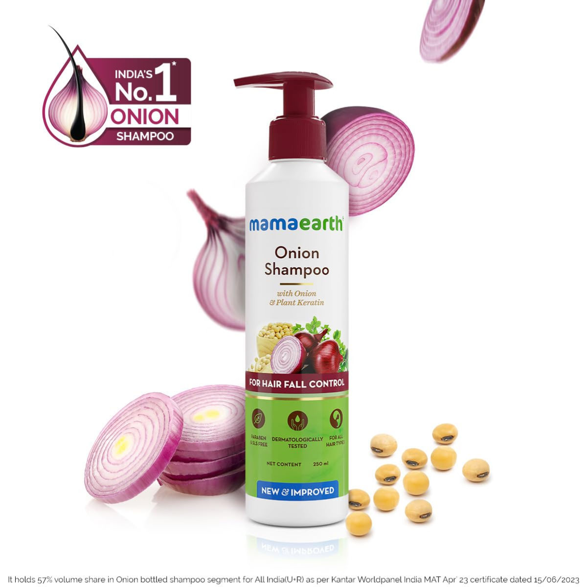 Mamaearth Onion Shampoo For Hair Fall Control