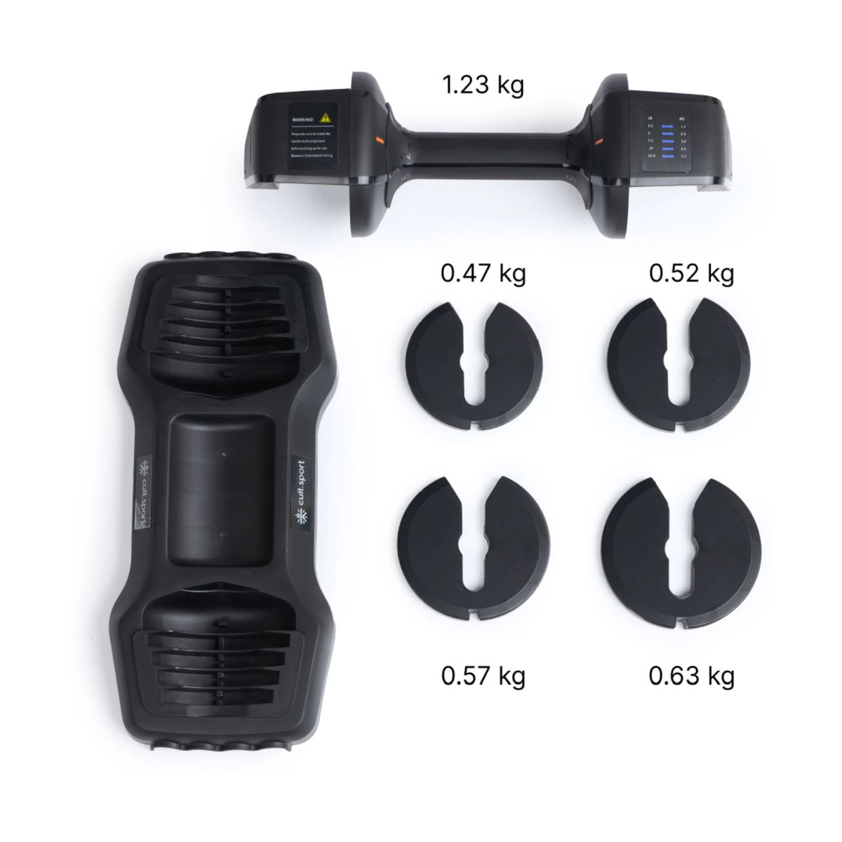 Cult 5.7 kg Adjustable Dumbbell Single Divo | Set of 1