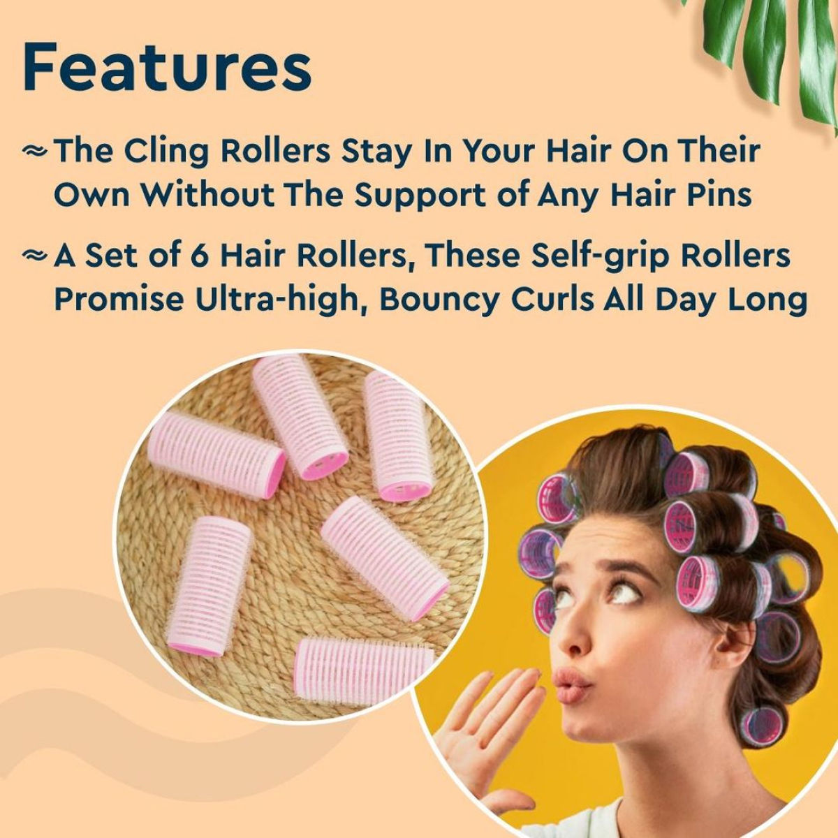 GUBB Medium Hair Rollers - Pink
