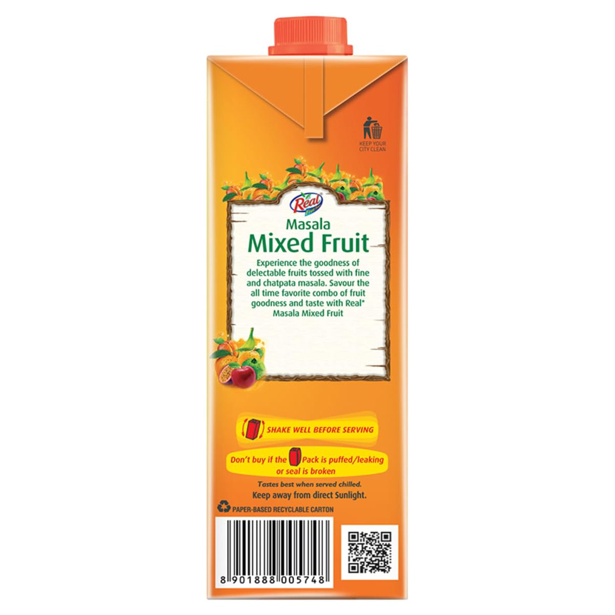 Real Fruit Power -Masala Mixed Fruit Juice Tetrapack 1 l Combo