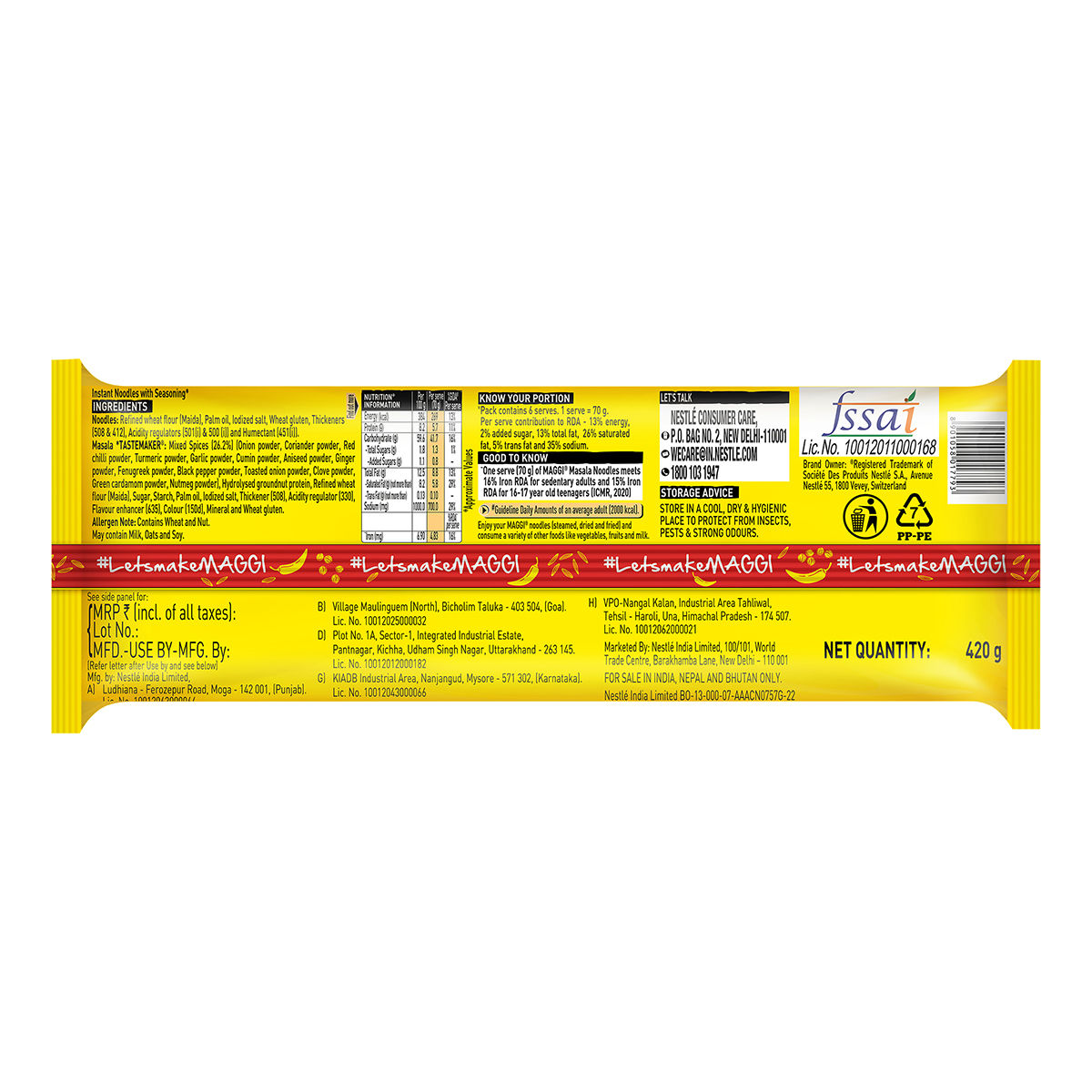 Maggi 2-Minute Noodles Masala