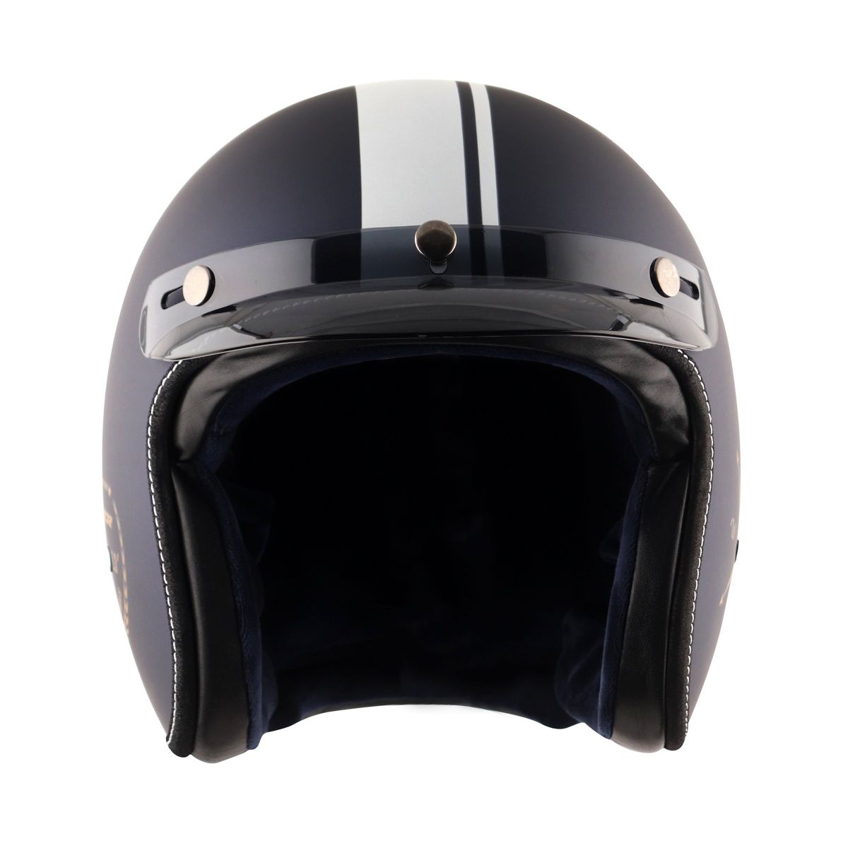 Axor Retro Jet Euro Globe Isi Ece And Dot Certified Open Face Helmet - Dull Royal Blue Helmet - XL
