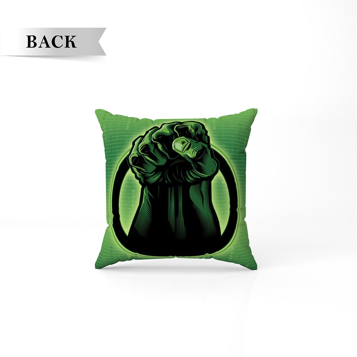 Sassoon Marvel Hulk Reversible Printed Filled Cushion | Green | 40 x 40 cm