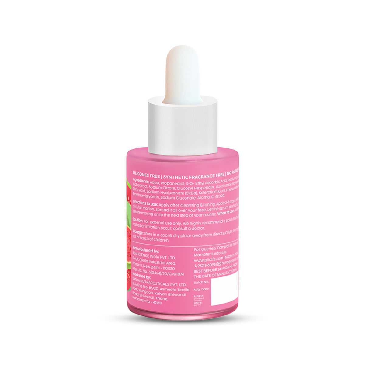 Plix Guava Glow 10% Vitamin C Face Serum with Guava Extract & Pentavitin for Bright & Glowing Skin