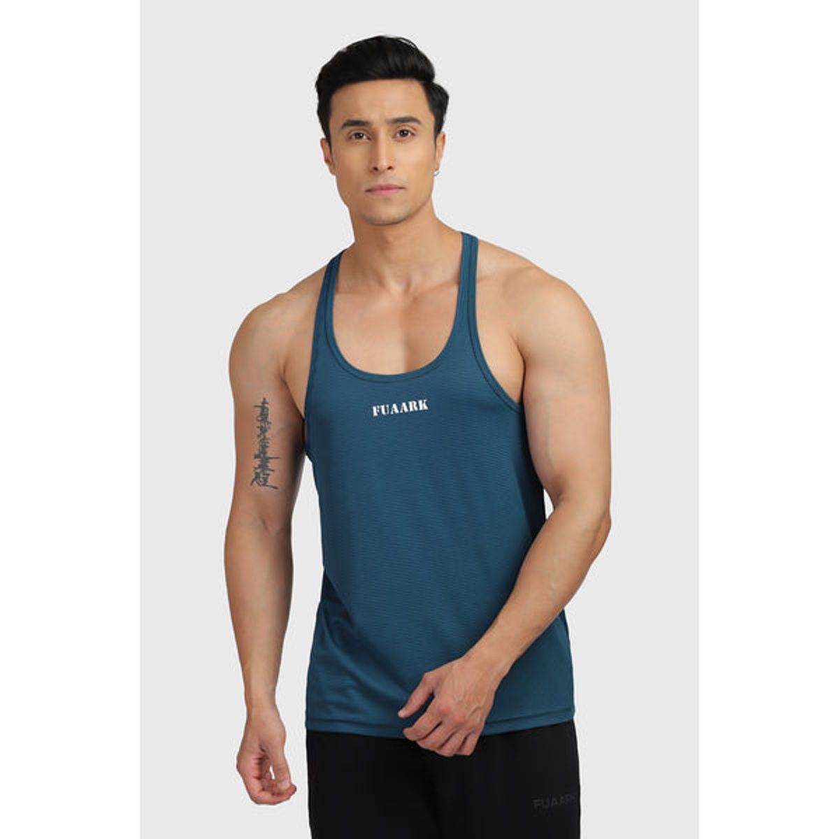 Fuaark Men's Checks Stringer Tank | Gulf Coast - L