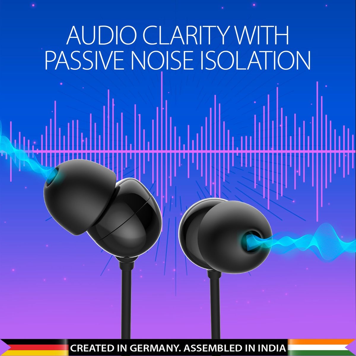 Blaupunkt Em06 In-Ear Type C Earphone With Mic And Deep Bass(Black, In The Ear)