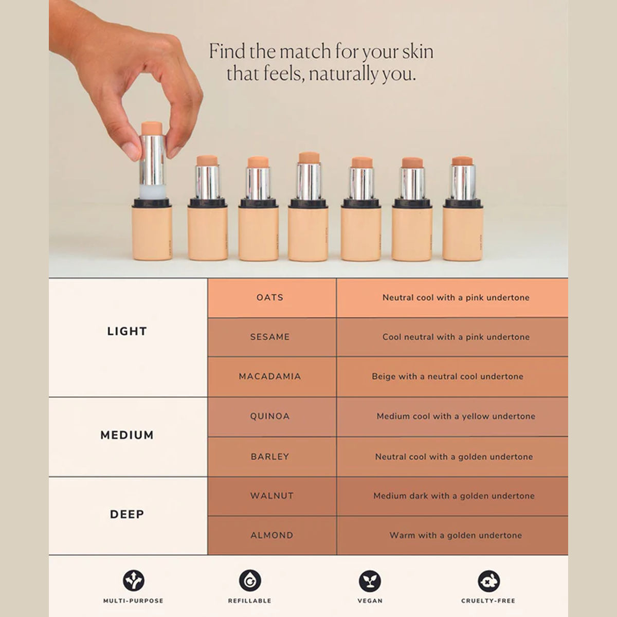 ASA BEAUTY Face Stick With Spf 15 Quinoa