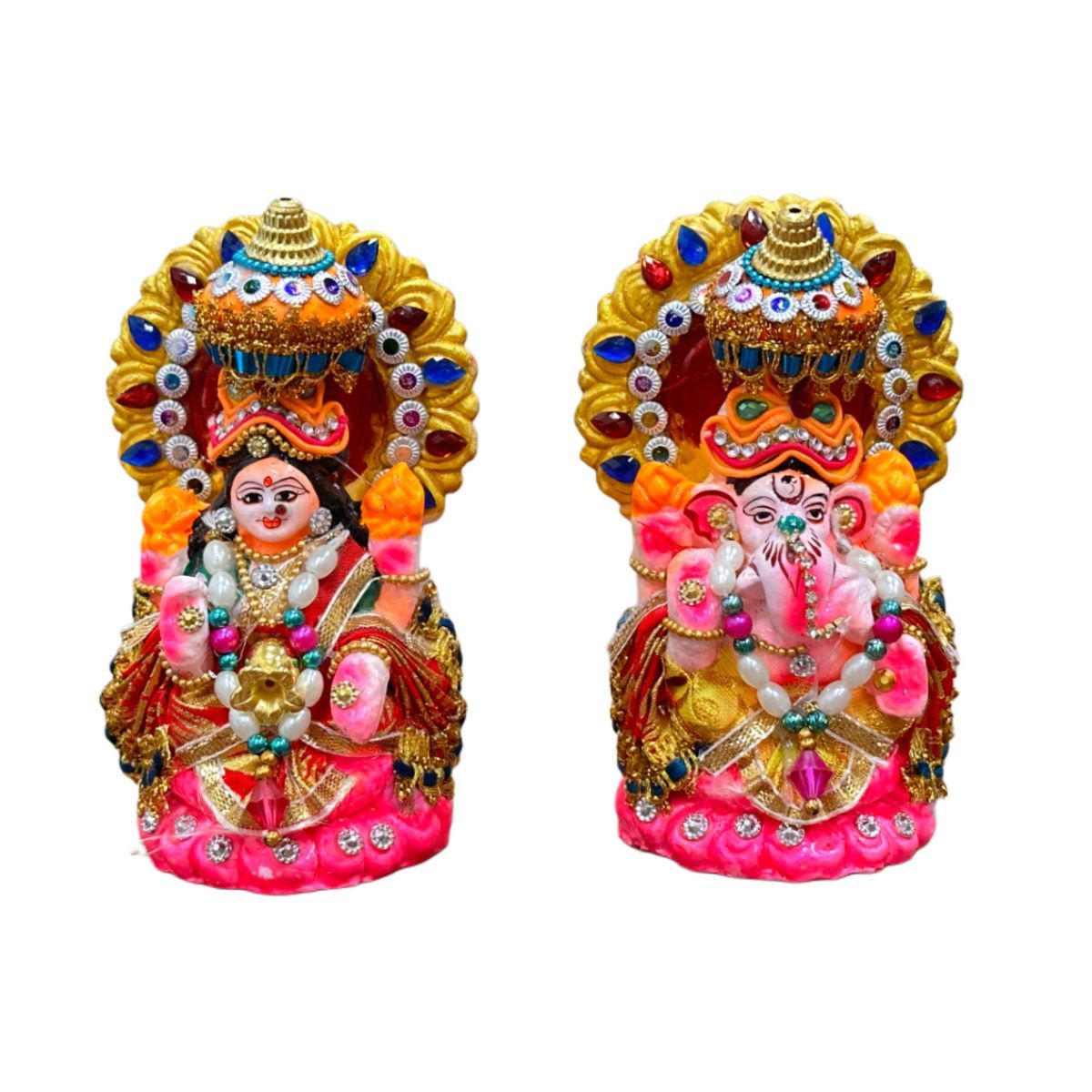 Diacraft Lakshmi Ganesh Idol - Diwali Puja | 4 Inch