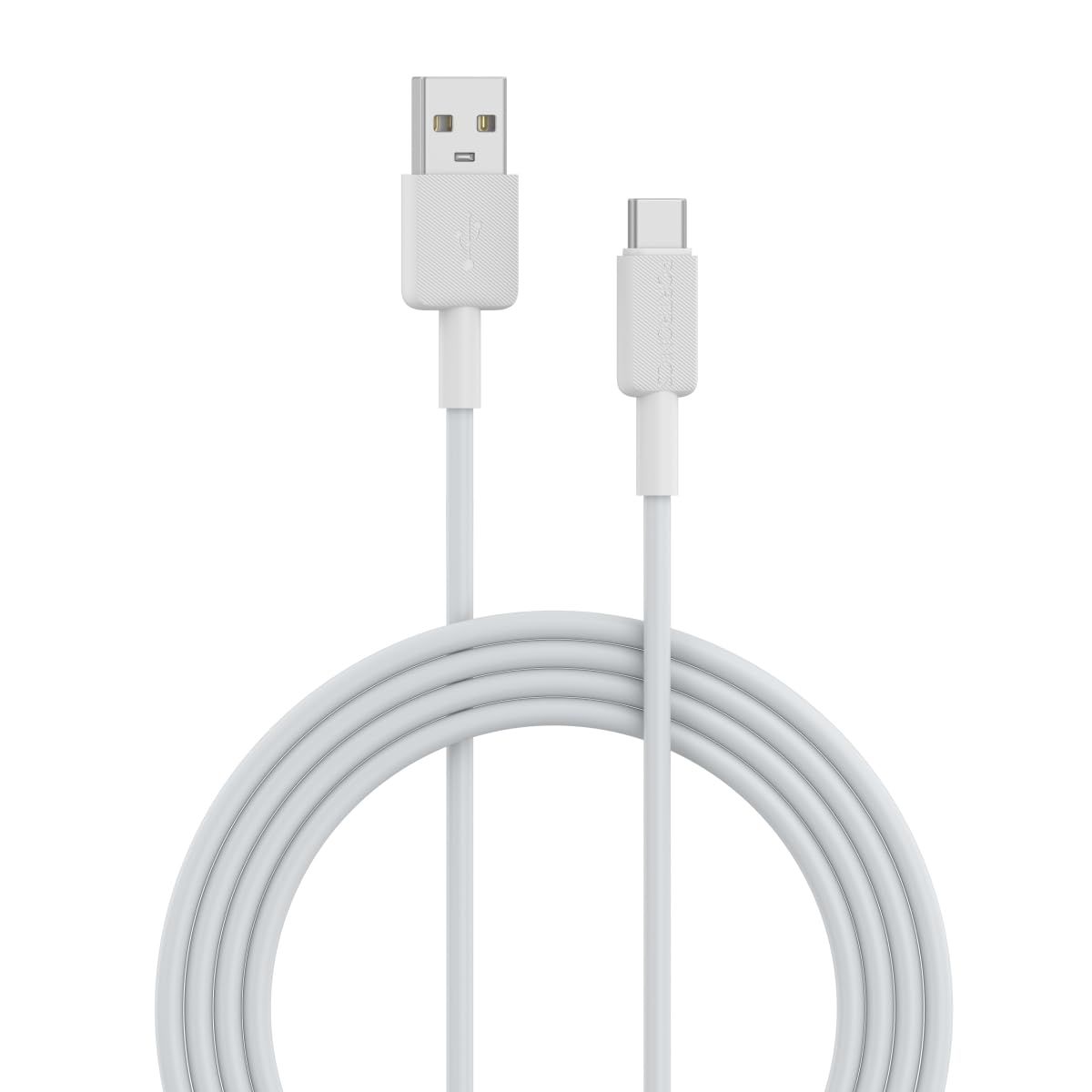 Portronics Konnect Link Type C Charging Cable with 3.0A Output | 480Mbps | 1 m Length - White