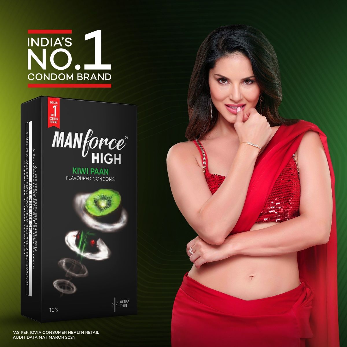 Manforce High combo - Double apple + Kiwi Paan