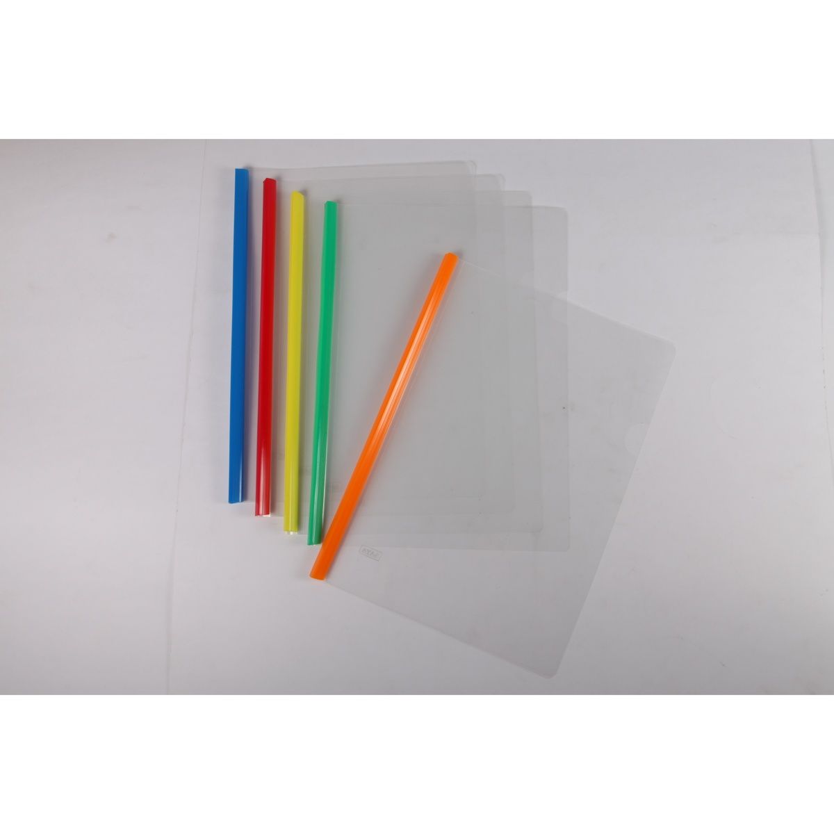 Saya Assorted 10 Ct. Clear Slide Bar Strip File Eco - A4