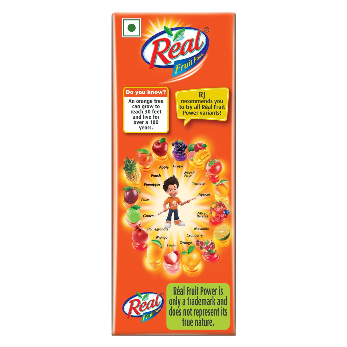 Real Fruit Power Orange Juice 180 ml Combo