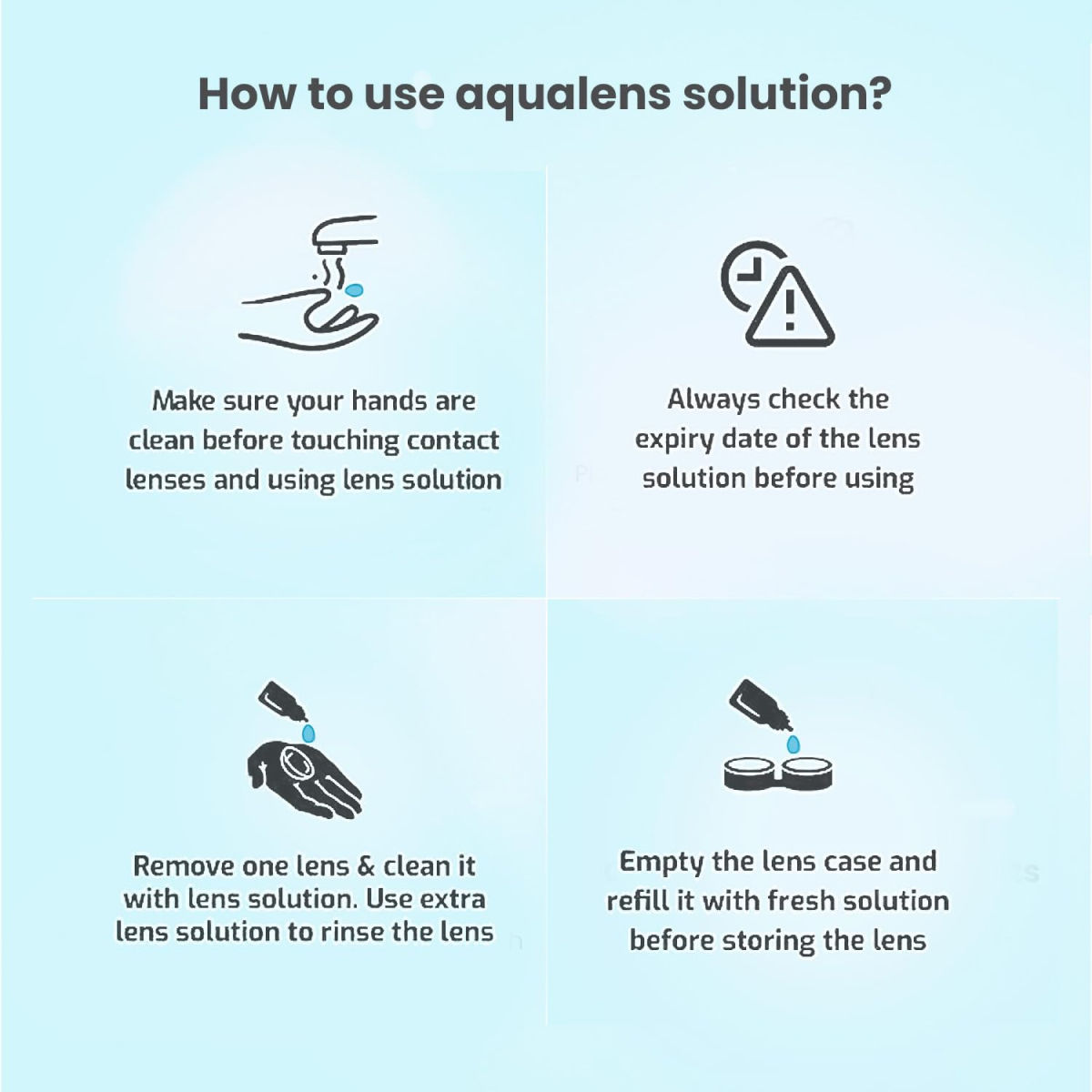 Aqualens Comfort Contact Lens Solution - Multipurpose | 360 ml + 1 Lens Case
