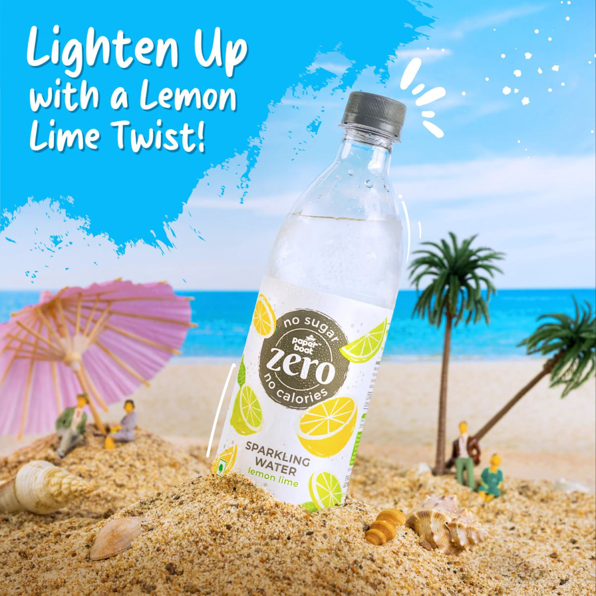 Paper Boat Lemon Lime Sparkling Water