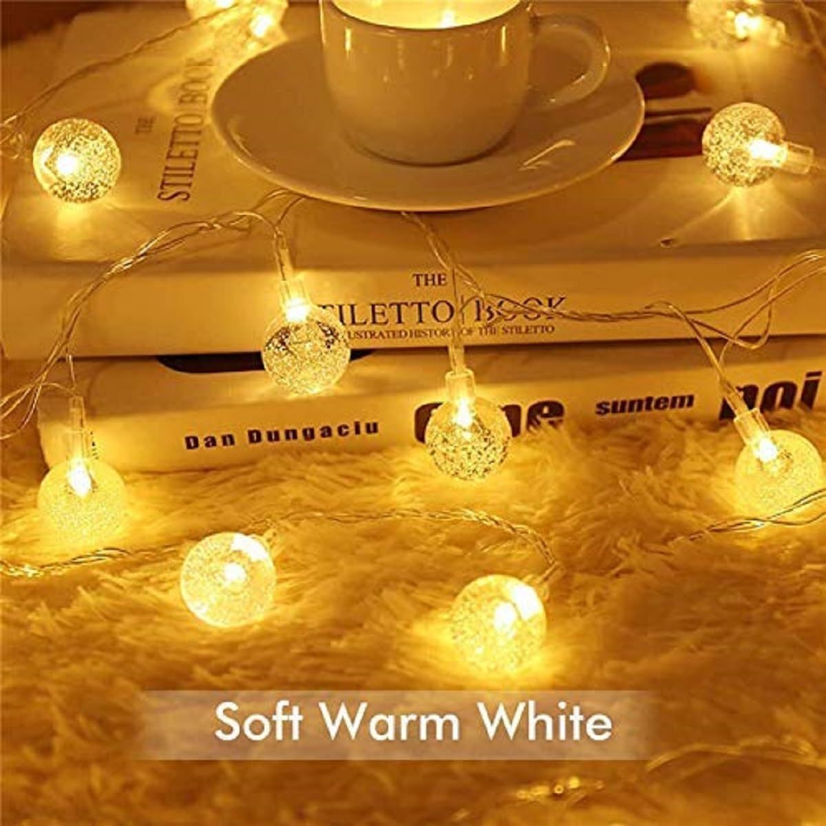 Crystal Ball LED String Light - Warm White | Easy Installation