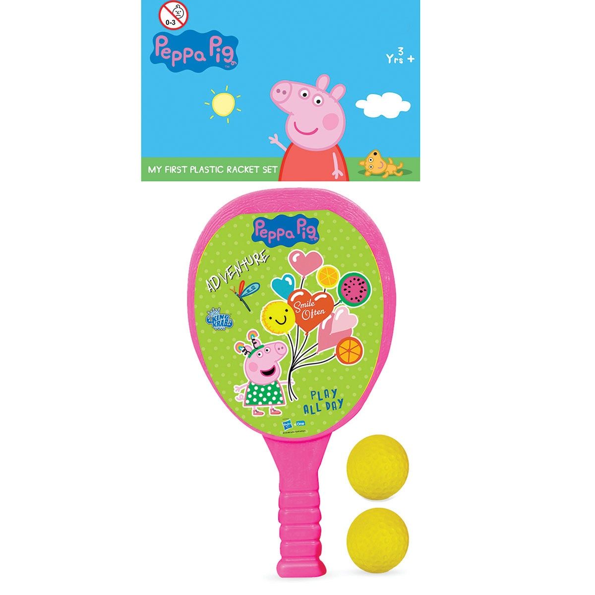 Itoys My First Plastic Racket Set- Peppa Pig (Colour May Vary)