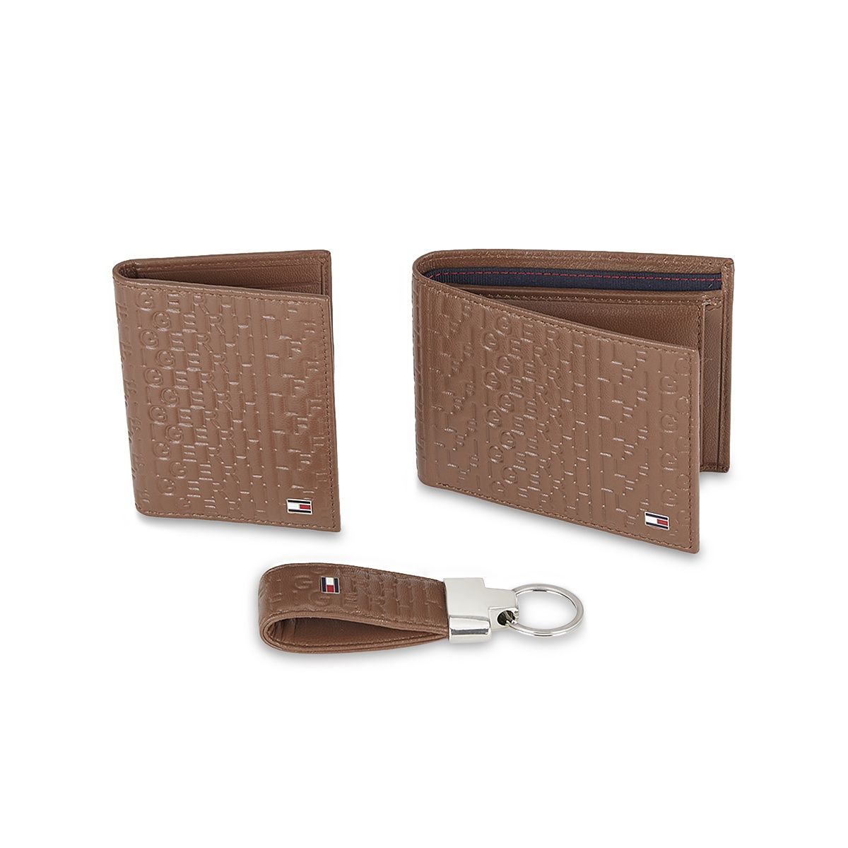 Tommy Hilfiger Men's Solid Leather Wallets | Brown - Free Size