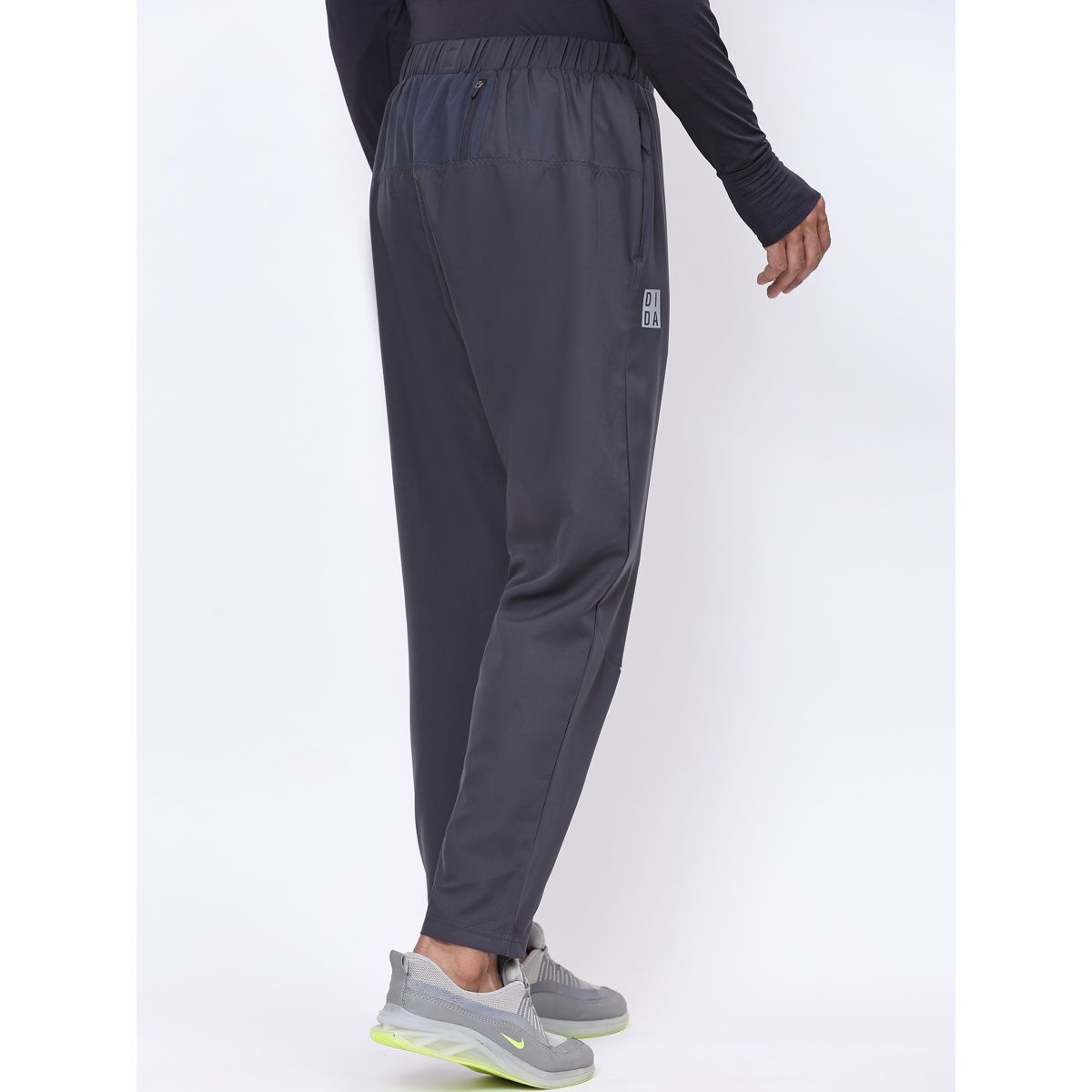 Dida Men's Track Pant Regular Comfortable Stretchable Dry-Fit | Grey - XL