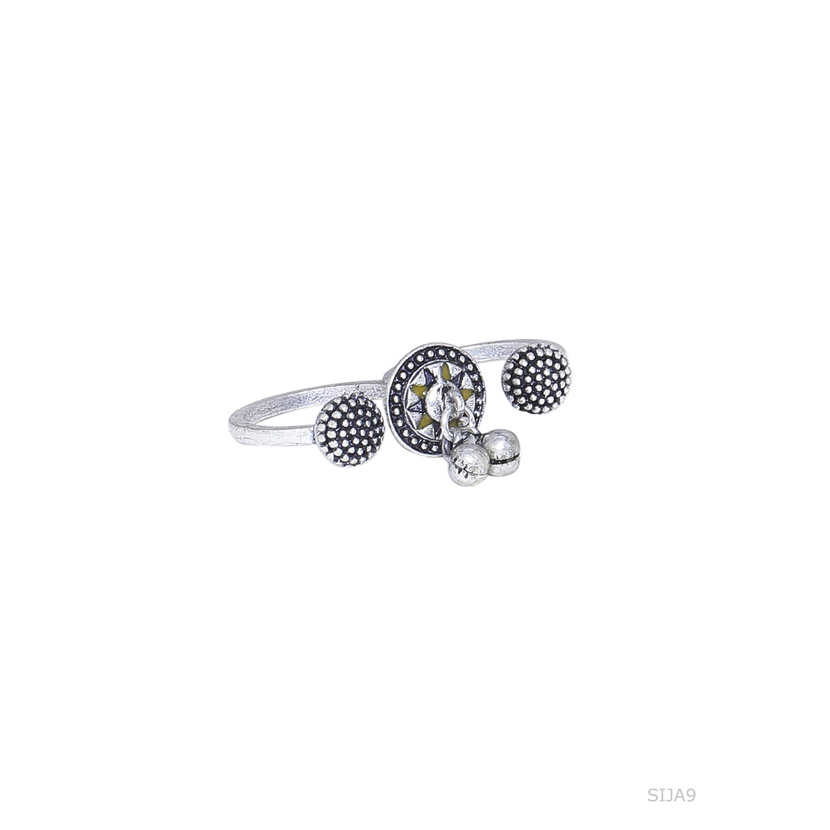 Voylla Taal Mridang Two-Finger Statement Ring