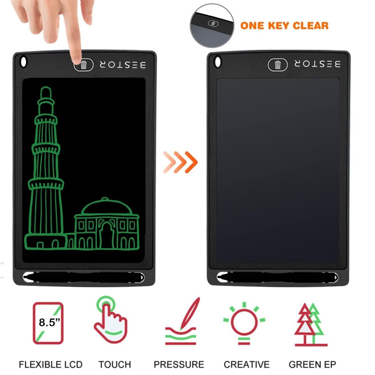 Bestor Graphic Tablet 8.5 Inch Drawing Tablet