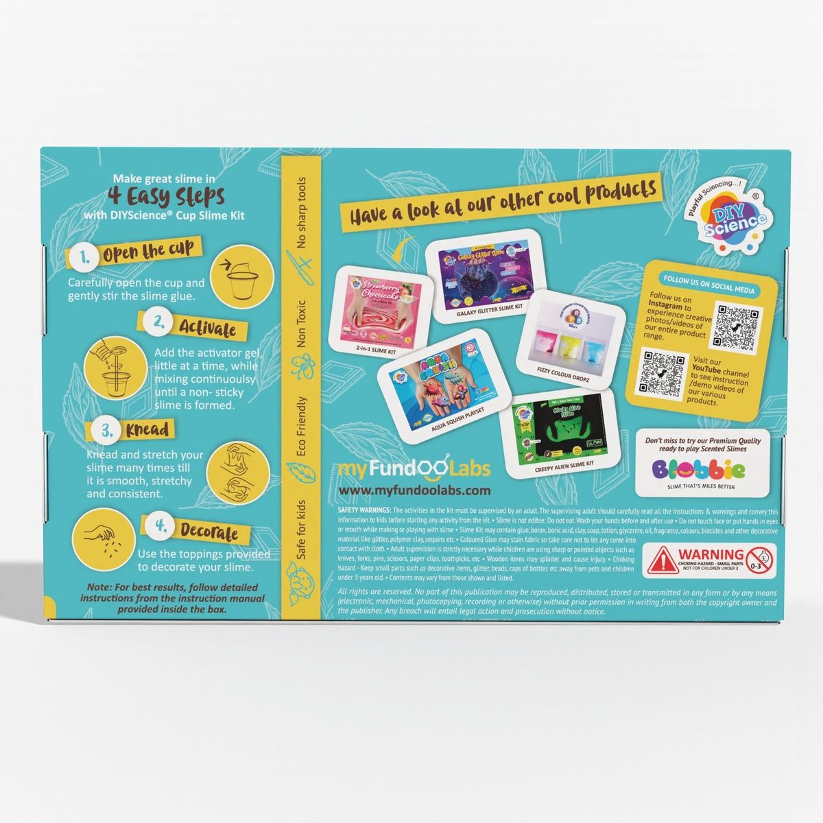 DIY Science Mint Chocolate Butter Slime Kit