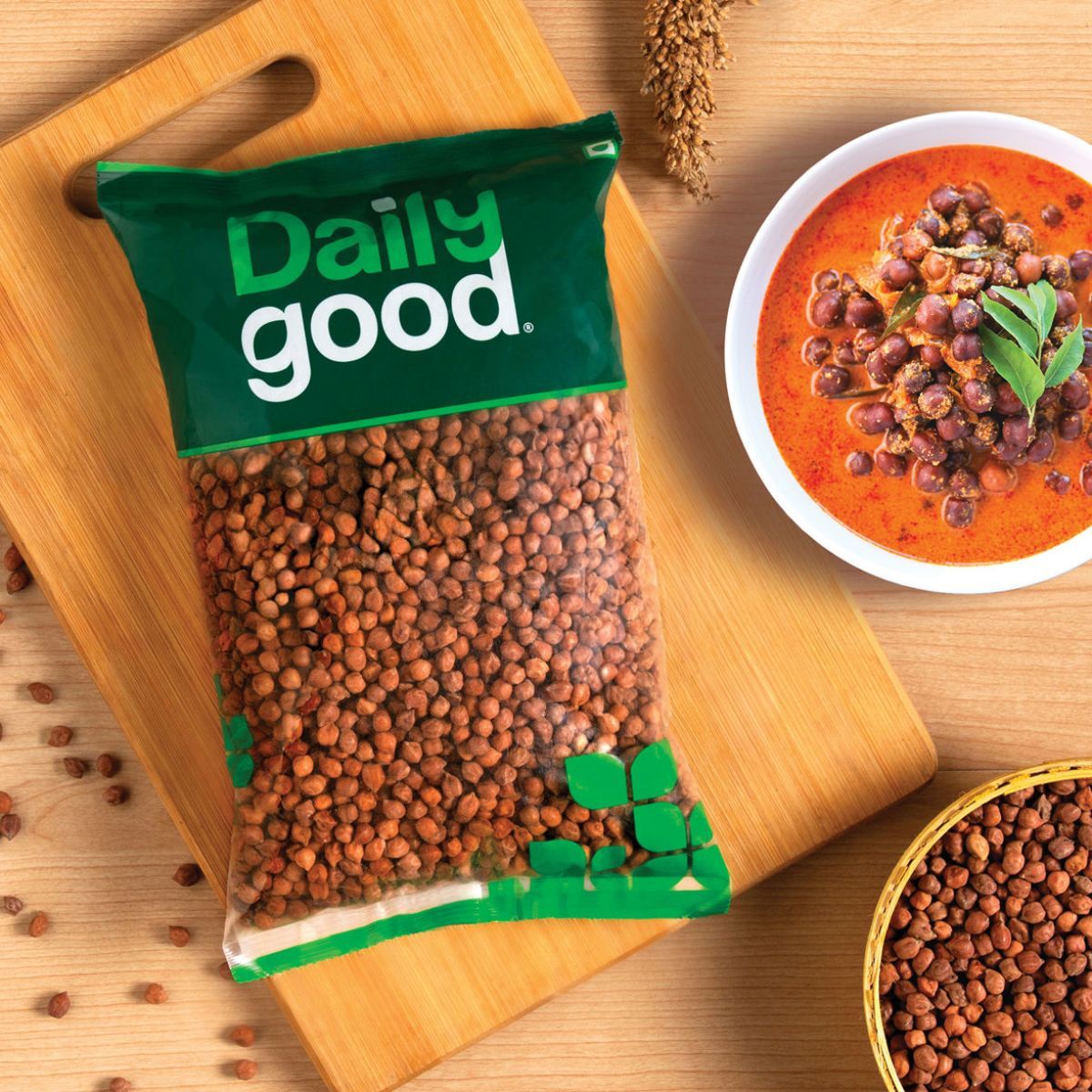 Daily Good Brown Chana(500gms) & Daily Good Unpolished Green Moong Whole(500gms) Combo