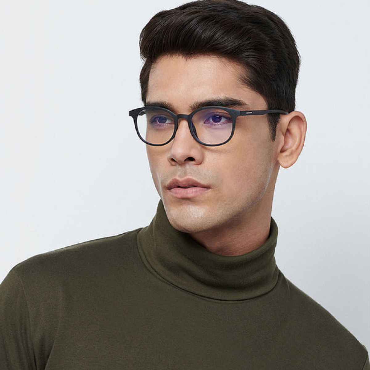 Lenskart Blu Unisex Geometric TR90 Computer Glasses | Black - M