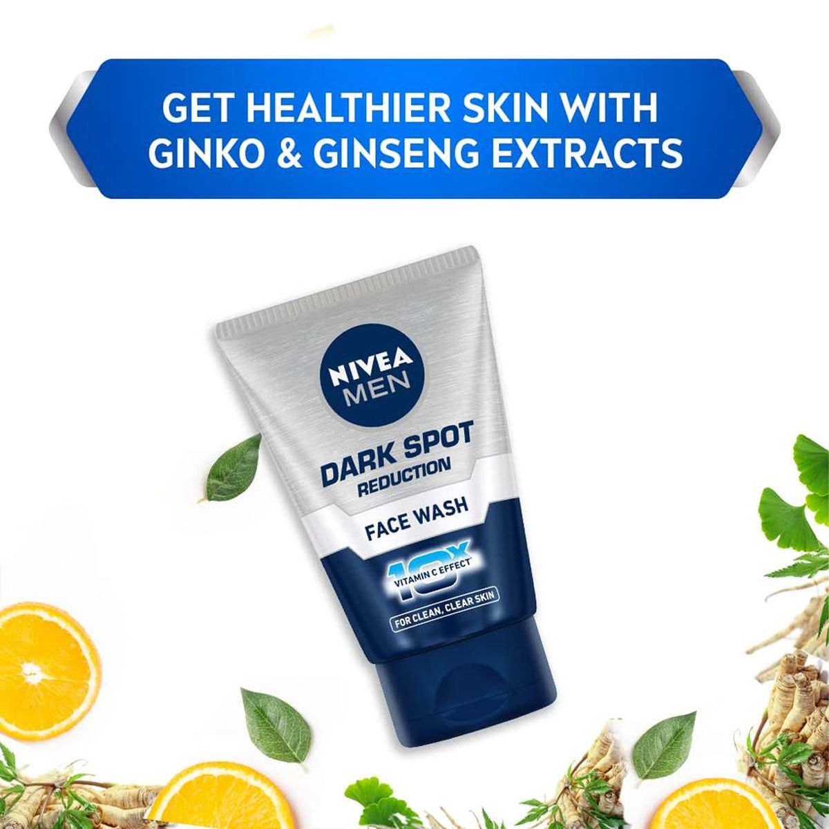 Nivea Men Dark Spot Reduction Face Wash -  10 X Vitamin C Effect 100 g Combo