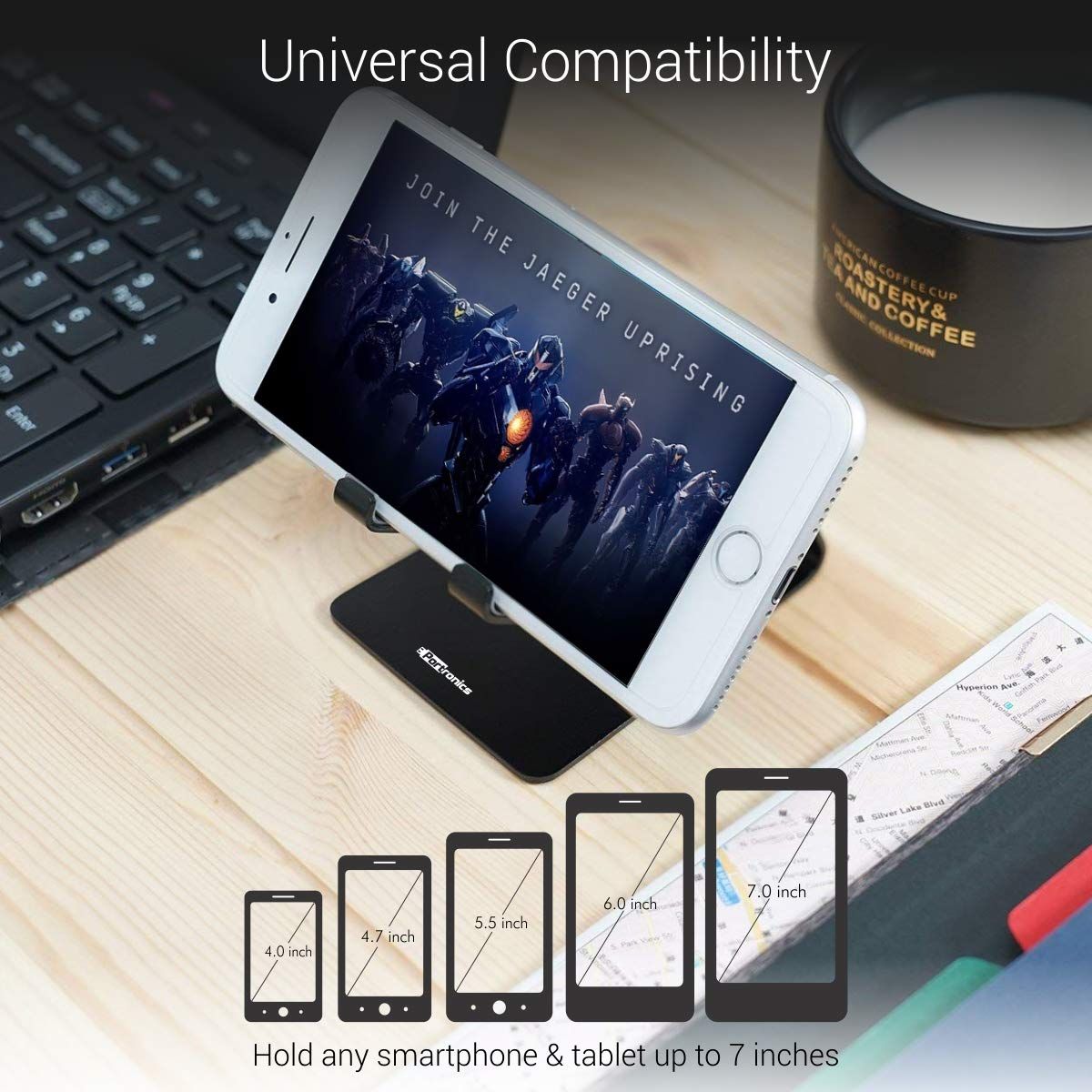 Portronics Universal Mobile Phone Holder/Stand