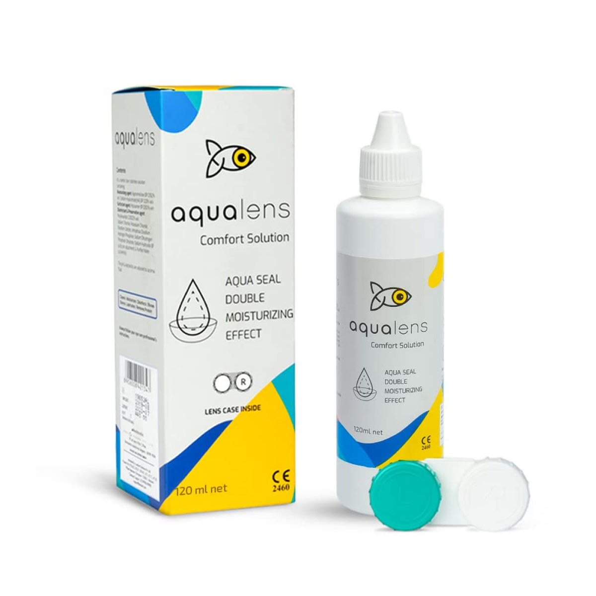 Aqualens Comfort Contact Lens Solution - 120 ml | Lens Cases Free