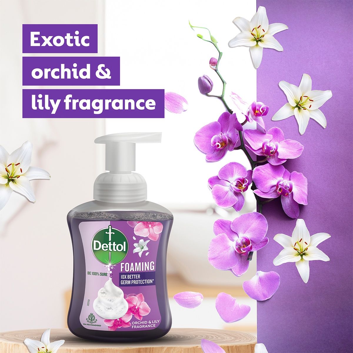 Dettol Orchid and Lily Fragrance Foaming Handwash